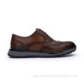 Fashion Man Sport Shoes Lace-up Leather Shoes